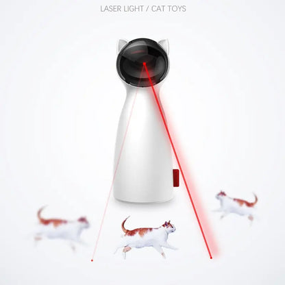 Creative Cat Pet LED Laser Toy - Smart Automatic Interactive Playtime Boxica