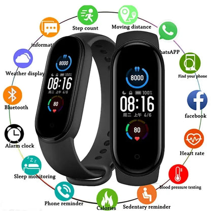 M4 Smart Watch Band Blood Pressure Bracelet Wristband Fitness Tracker Puce Gaia