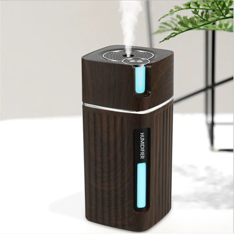 Ultrasonic Air Humidifier USB Mini Mist Maker LED Light Maroon Asteria