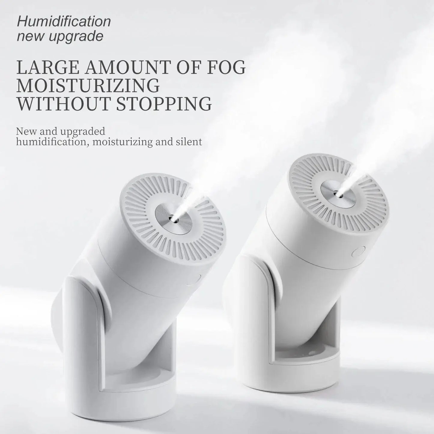 Humidifier Mute for Both Car and Home Adjustable Angle Use Intelligent Maroon Asteria