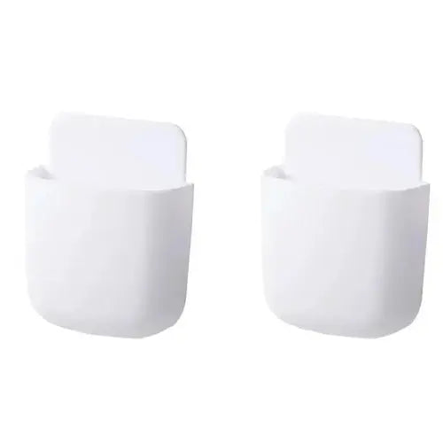 2PCS Wall Mounted Storage Box Mobile Phone Plug Holder Stand Rack AliExpress