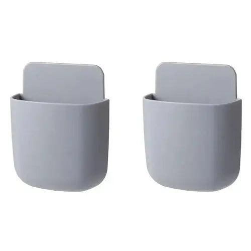 2PCS Wall Mounted Storage Box Mobile Phone Plug Holder Stand Rack AliExpress