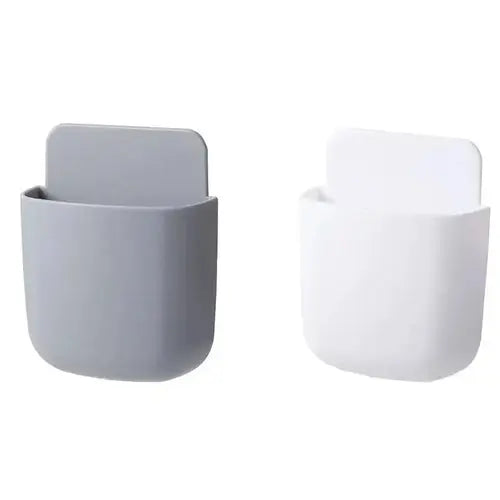 2PCS Wall Mounted Storage Box Mobile Phone Plug Holder Stand Rack AliExpress