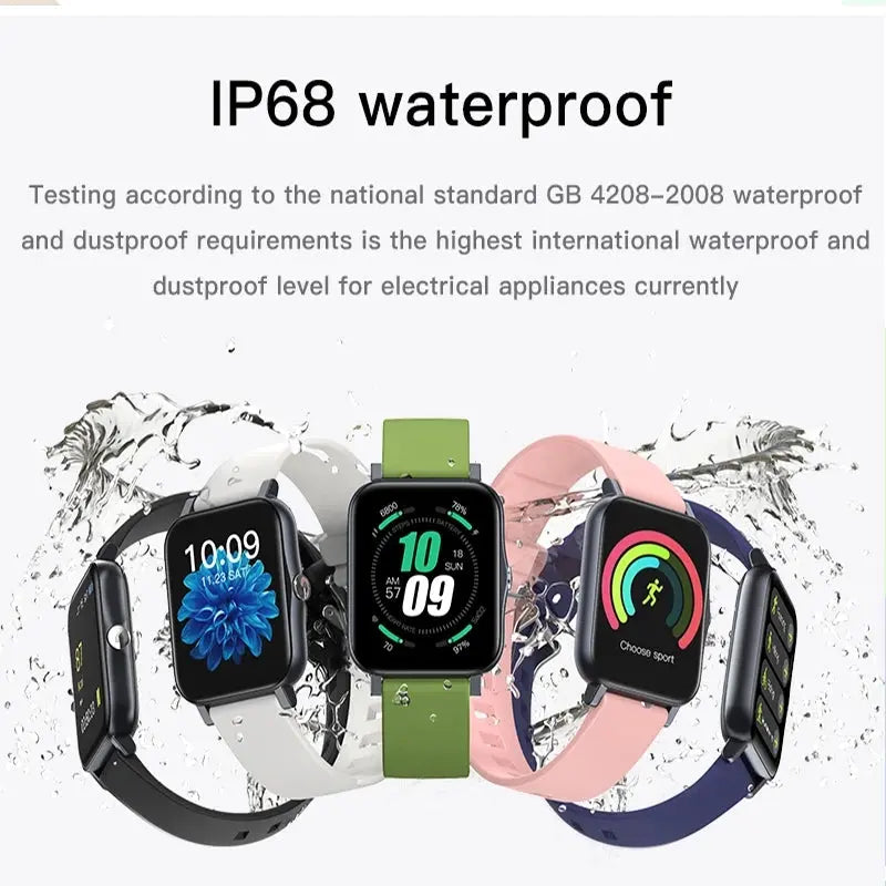 Full Screen IP68 Waterproof Ultra-Thin Smartwatch Teal Simba