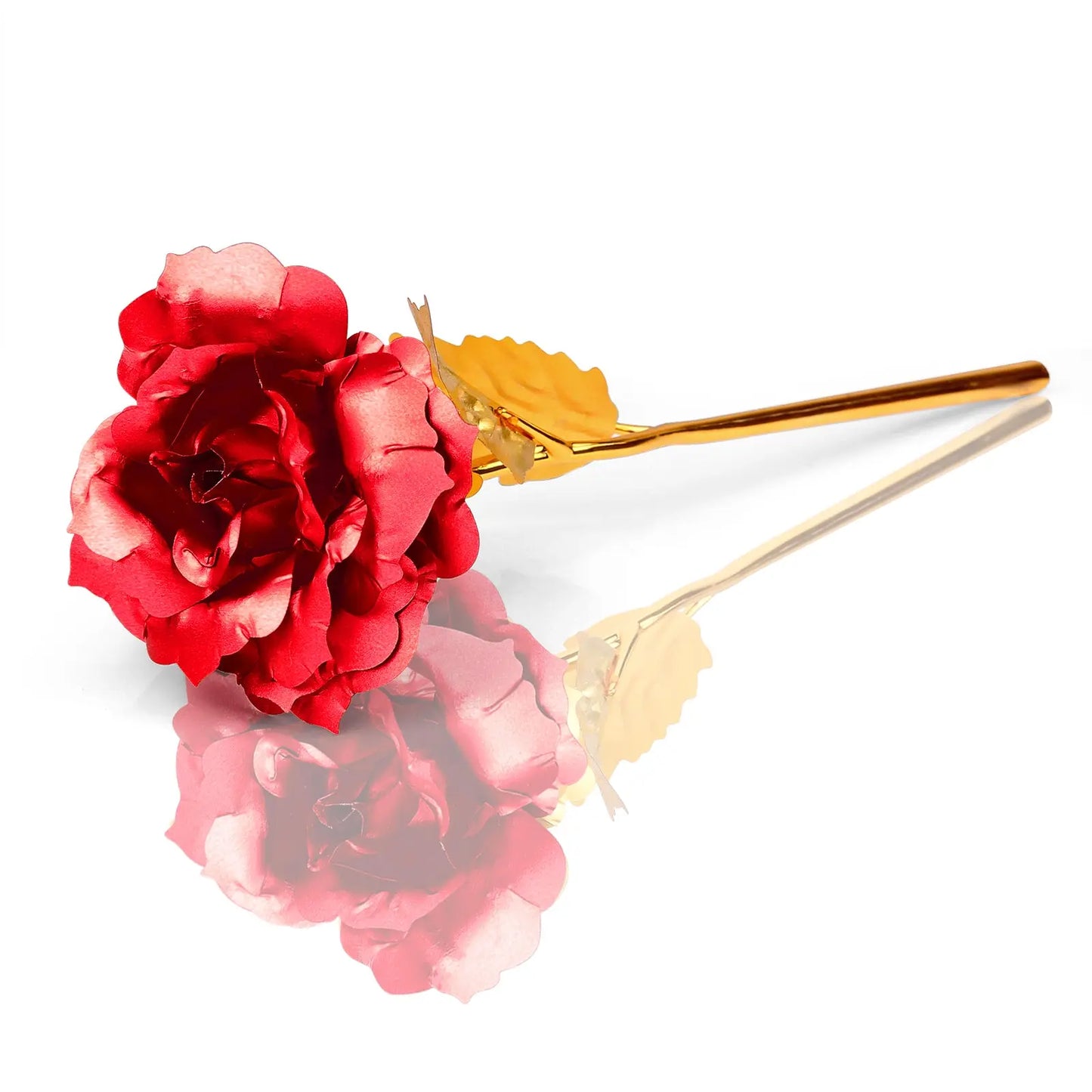 24K Gold Plated Red Rose - Eternal Valentine's Day Gift Boxica